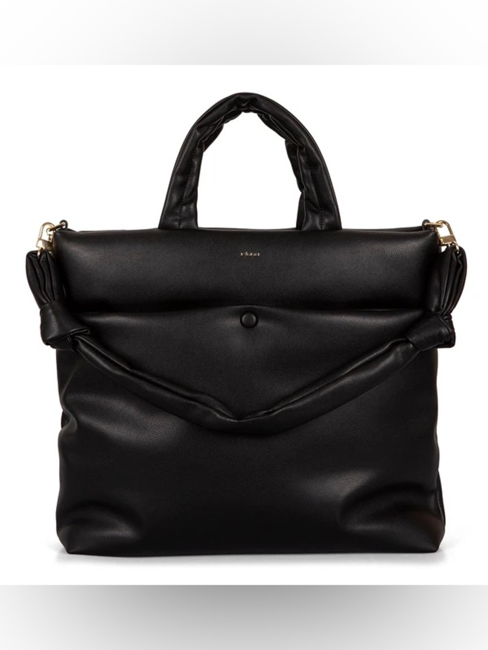 Riona Casie Puffer Tote/Shoulder Bag - Black